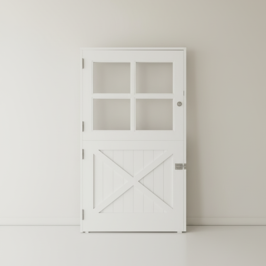 puerta cuarteron aspa