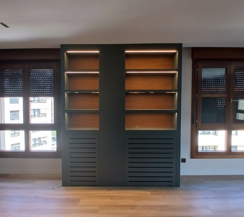 Estantería cubreradiador