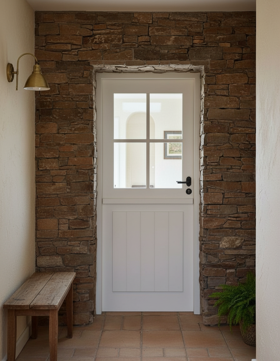 puerta cuarteron con pano modelo 15