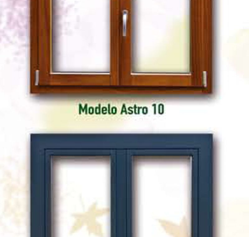 Ventanas mixtas madera aluminio ASTRO 10