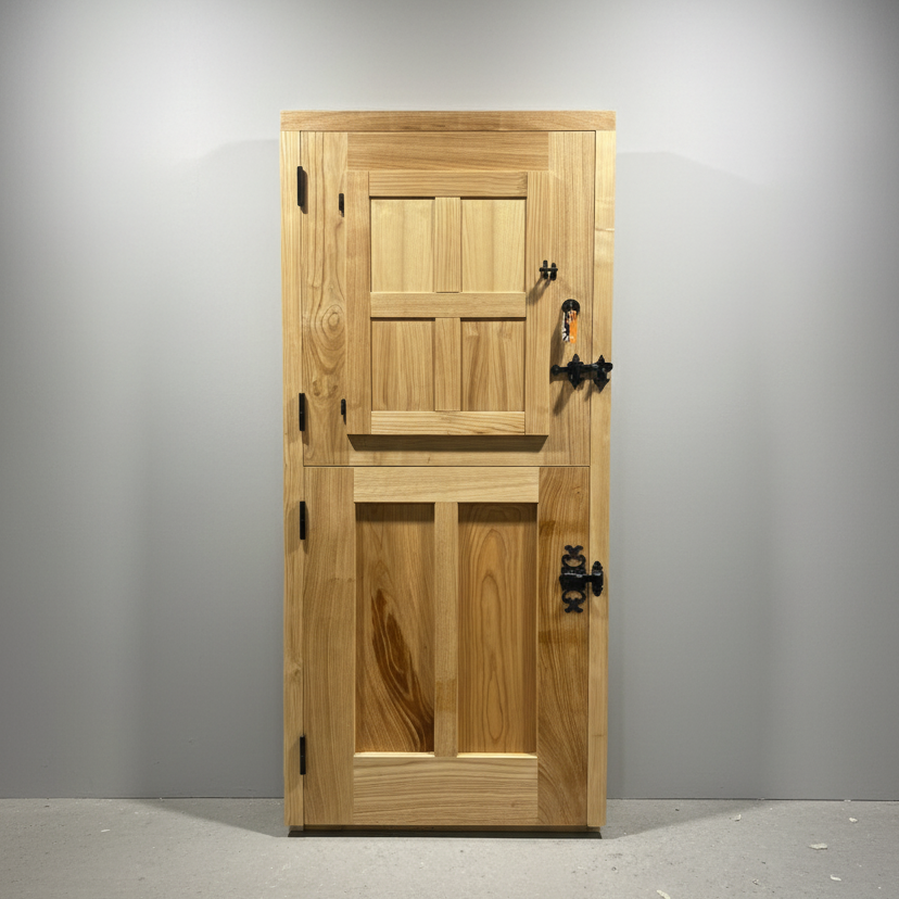 Vista interior puerta de cuarterón