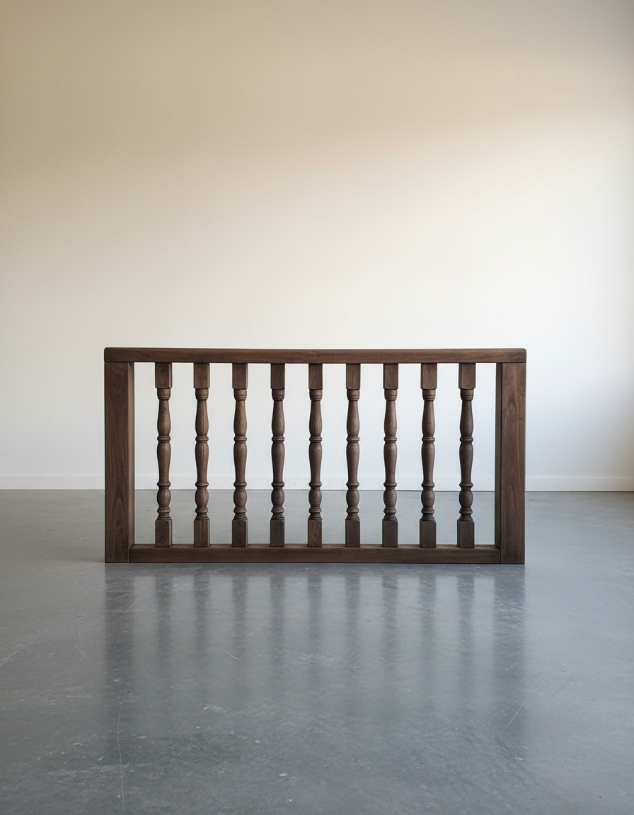 Pasamanos con reja torneada